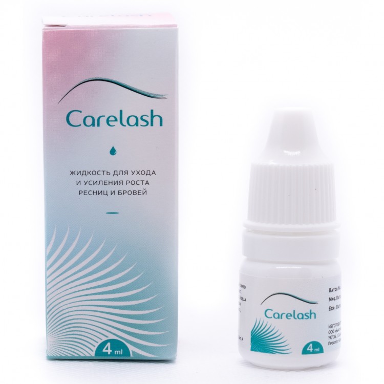 Carelash (Карелаш) Классическое средство для роста натуральных ресниц и бровей, флакон 4 мл.