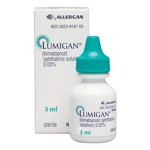 Lumigan (Люмиган) В состав Lumigan входит жирная кислота – 0.03% раствор, которая стимулирует рост ресниц и бровей. 