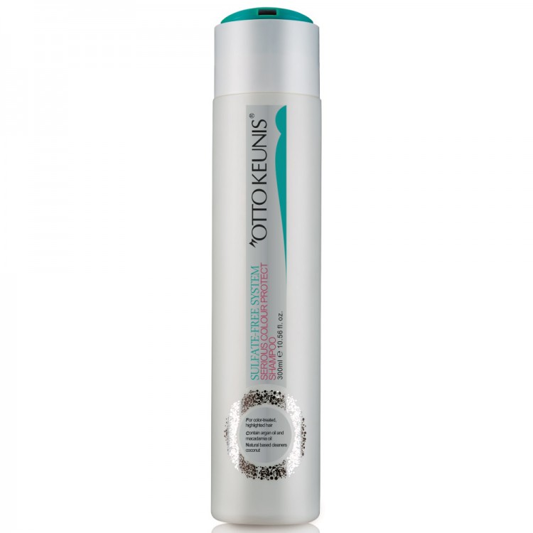 Шампунь Otto Keunis Serious Colour Protect Бессульфатный шампунь для сохранения цвета волос Serious Colour Protect Shampoo от Otto Keunis линии Sulfate-Free System, 300 мл.