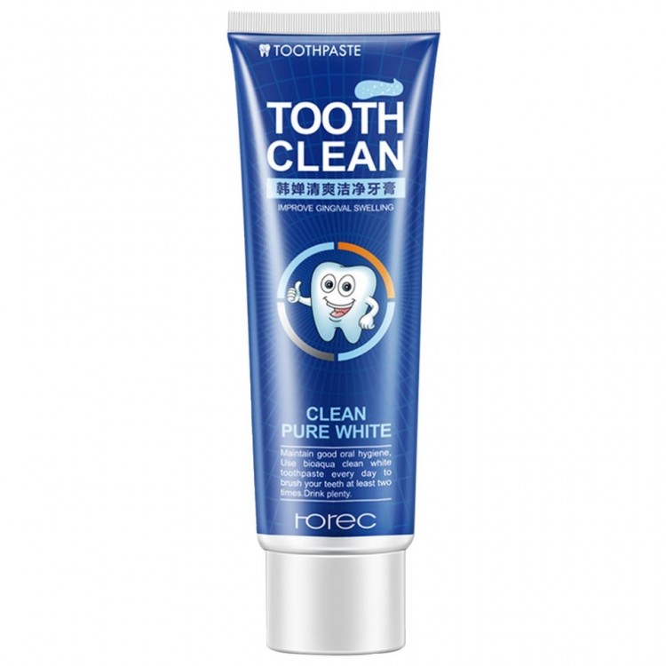Зубная паста Rorec Tooth Clean (ментол) Отбеливающая зубная паста со вкусом ментола, ежедневное применение обеспечивает защиту полости рта от бактерий и заболеваний десен, тюбик 120 гр.