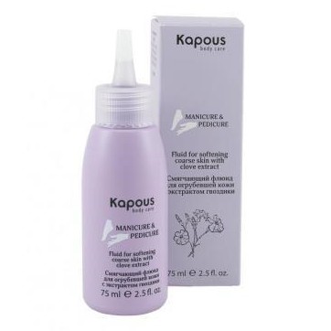 Флюид для огрубевшей кожи стоп Kapous Manicure&Pedicure – это специальный смягчающий продукт для кожи стоп, 75 мл.