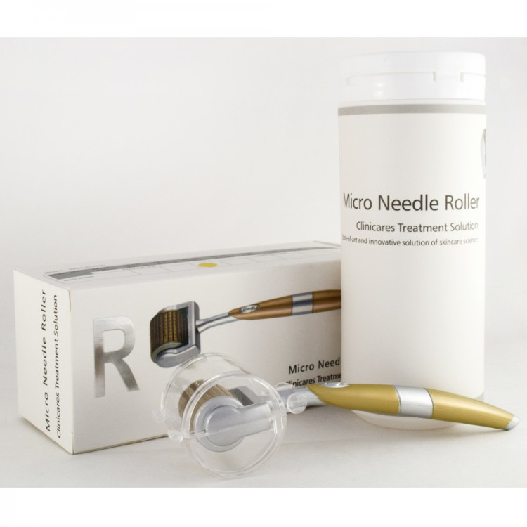 Мезороллер Micro Needle CTS, 1 мм Мезороллер Micro Needle Roller Clinicares Treatment Solution - это прибор со специальными микроиглами из хирургической стали с золотым напылением.